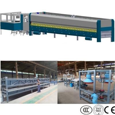 China Glass Pot Cover Glass Edging Machine , Flat Bent Glass Tempering Machine,Glass Lid Tempering Furnace for sale