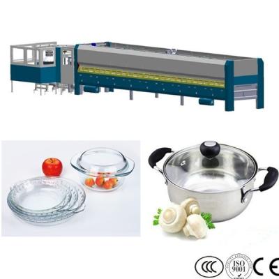 China Microwave Cover Glass Tempering Furnace With Hi - Tech Touching Screen for sale