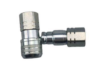 China Carbon Steel 0.25'' Flat Face Coupler , ISO 16028 Flat Face Couplings for sale