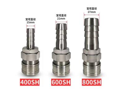 China SS304 Single Pneumatic Quick Release Coupling 1.5Mpa Simple Structure for sale