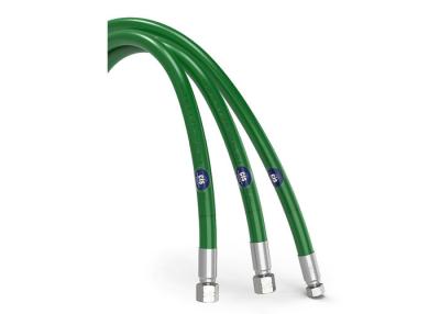 China Oil Refining 110Mpa Ultra High Pressure Hose Green Color ID 6.4MM for sale