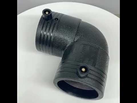 PE HDPE Electrofusion 90 Degree Elbow Adaptor For Pipe Line