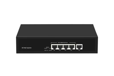 China 5 Port 100M AI Industrial Gigabit PoE Switch Portable RTL8309N for sale