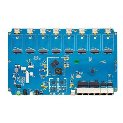 China X8 Gateway WiFi Router Circuit Board , 8 SIM Card Slot Router Controller PCBA for sale