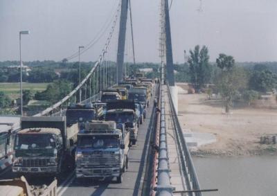 Cina Il ponte sospeso più lungo/professionista rigido del ponte della struttura in vendita