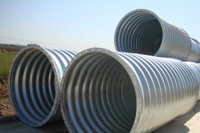 China Steel Pipe / Corrugated Steel Pipe Culvert is a flexible structure adapt to different terrain subsidence for sale