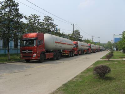 China Natural Gas Transport Semi Traile 56m3 With Double Valve Boxes for sale