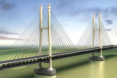 Chine Le séjour en acier de câble de botte jette un pont sur la suspension avec de haute résistance à vendre