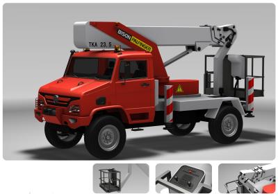 China 115km/H Transport Semi Trailer Electricity Rescue Vehicle Hydraulic Control Clutch for sale