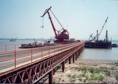 China Easy And Fast Erection Steel Bailey Bridge timber deck for sale