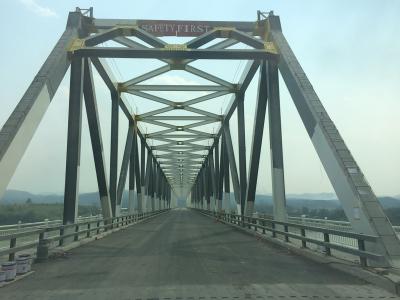 China Temporary Through Galvanized Steel Truss Bridge for sale