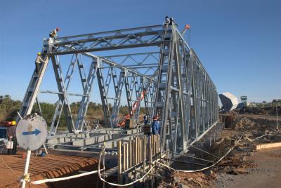 中国 電流を通されたプレハブの鋼鉄Harzoneのトラス ガード橋 販売のため