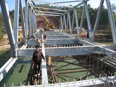 Китай Конструированный тип стальная палуба/деревянная палуба палубы моста ферменной конструкции пяди 6-60m стальной продается