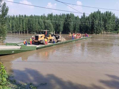 China Roadway Width 5m Military Floating Bridge Temporary Modular for sale