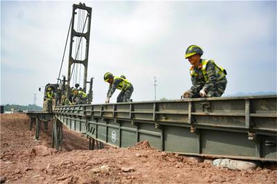 China Max. Current Velocity 2m/S Heavy Emergency Bridge Modular Fast Erection for sale