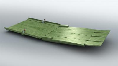 Chine Équipement d'urgence militaire dépisté par conception de pont de ponton de la charge 72t à vendre