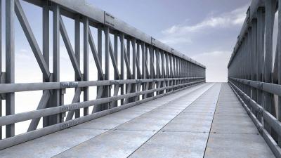 China 4.2m Single Lane Modular Steel Bridge / Truss Assembly Steel Bridges for sale