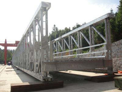 China Prefabricated Modular Steel Bridge / Army Bailey Bridge High Strength for sale