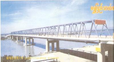 China Permanent Steel Truss Bridge / Steel Frame Bridge With High strength for sale