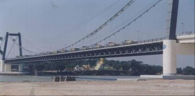 Китай Висячий мост кабеля постоянной палубы стальной с стальной ферменной конструкцией продается