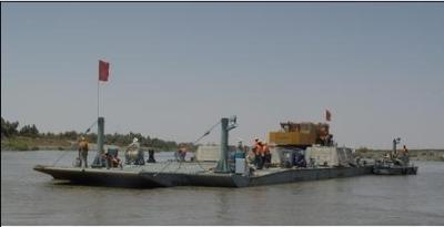 China Lake Reusable Ferry Barge Emergency With Simple Structure , Shallow Water for sale
