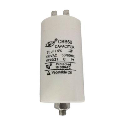 China CBB Electric Motor Capacitor 30-100Uf Dual Round Class C For Washing Machine Motor for sale