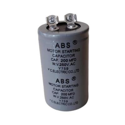 China 40-200Uf Electric Motor Capacitor Class C Explosion Proof For Washing Machine Motor for sale