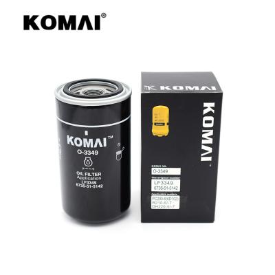 China 6736-51-5142 11E1-70120 LF3349 Komatsu 6D102 Cummins Engine Lube Oil Filter for sale