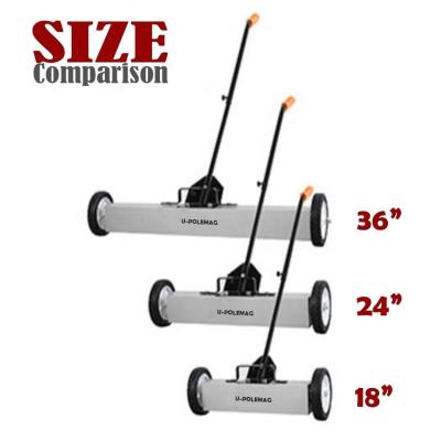 China 24 Inch Magnetic Sweeper with Wheels Experience Easy Cleaning Like Never Before for sale