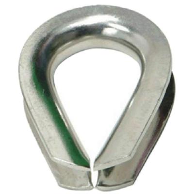 China G411 Standard Wire Rope Thimble For Wire Chain Fittings 1/8in à venda