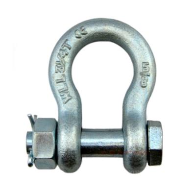 China Galvanized Safety Screw Pin Anchor Shackle G2130 Bolt Type for sale