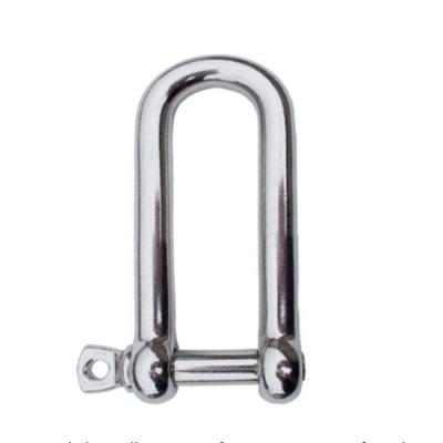 China 4mm To 22mm Long Dee Shackle Stainless Steel D Shackle ISO for sale