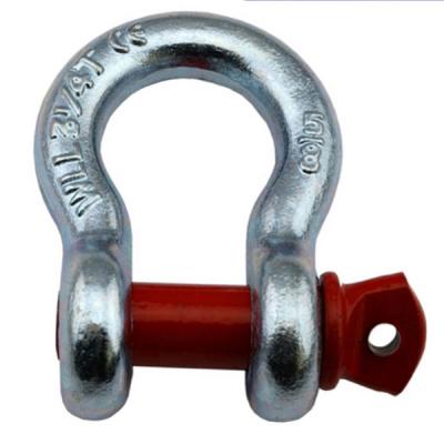 China 55T Galvanized Bow Screw Pin Anchor Shackle US Type Crosby G209 Shackle for sale