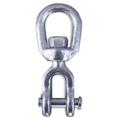 China 42500lbs Hot Dipped Galvanized Rope Rigging Hardware Carbon Steel Jaw End Swivel for sale