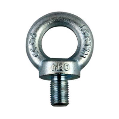 China Galvanized Carbon Steel Forged Eye Bolt DIN 580 Eye Bolt M6 To M100 for sale