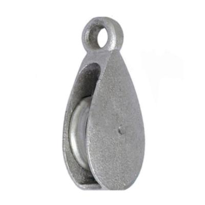 China Galvanized Wire Rope Pulley Single Sheave Rope Pulley 5T - 80T for sale