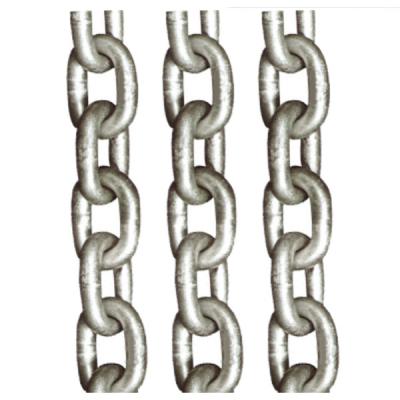 China M5 To M24 Round Steel Link Chain Galvanized Grade L 10mm Long Link Chain for sale