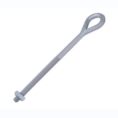 China CE Power Line Fittings HDG Forged Eye Bolt 150MM To 600mm for sale