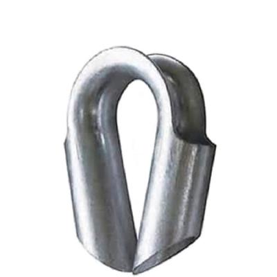 China Hot Dipped Galvanized Wire Rope Thimble Carbon Steel Tube Thimble 10 - 38mm for sale