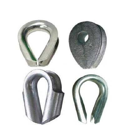 China Carbon Steel Wire Rope Galvanised Thimbles For Steel Cable M4 - M28 for sale