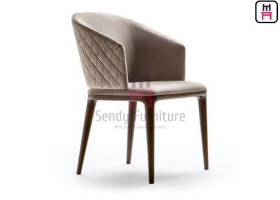 China Ash Wood Leg Dining Chair Diamond Stitch For Retaurant / Hotel for sale