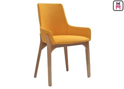 China Modern Minimalist Wood Restaurant Chairs Nordic Fabric Seats W43 * D41 * H80cm for sale