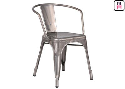 China Steel Tolix Armchair Metal Pub Chairs , Replica Tolix Dining Chair 76cm Height for sale