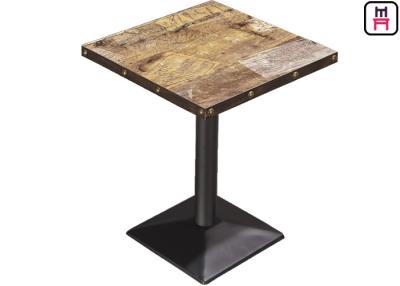 China 2ft * 2ft Waterproof Indoor Plywood Club Dining Table with Vintage Pattern for sale