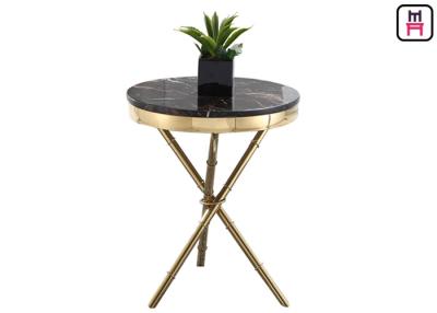 China Crossed Triangle Base Coffee Table Round Modern , High End Coffee Tables Living Room  for sale