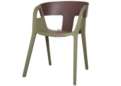 China T Back Armrest Plastic Restaurant Chairs Commercial Indoor / Outdoor Furniture for sale