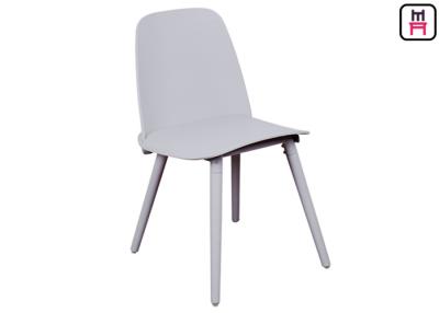 China PP Made Armless Plastic Restaurant Chairs Contracted Colorful Nordic Design for sale