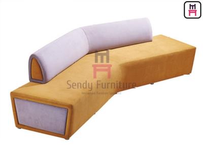 China Bicolor Modern Upholstered Booth Bench Seating , Commercial Booth Sofa Seating for sale