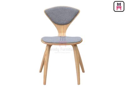 China Triangle Wood Wood Restaurant Chairs , Back Upholstered Armless Dining Chair for sale