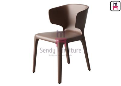 China Contemporary Style Leather Dining Chairs With Brown / Black / Gray Color for sale